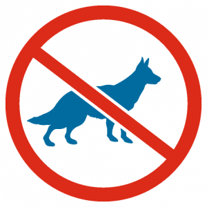 UWAGA Muzeum zakaz wpuszczania zwierząt (psów, kotów itp.)